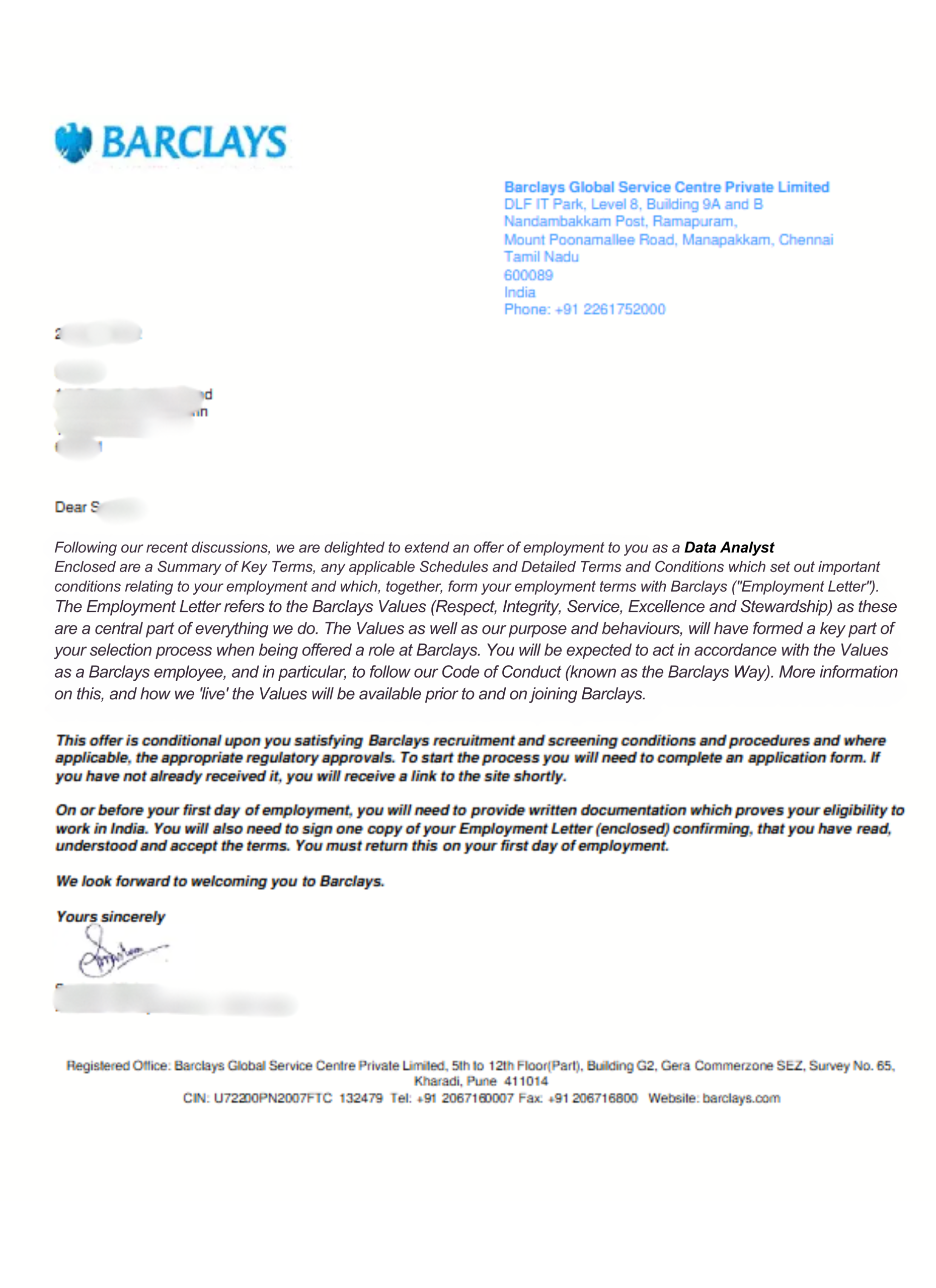 Placement Report DA